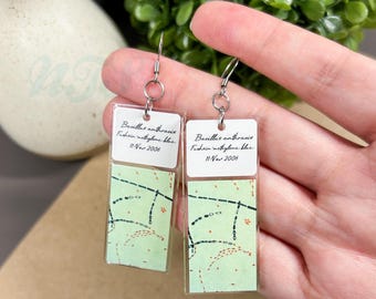 Pendientes acrílicos de Bacillus Anthracis: llavero de histología y microbiología