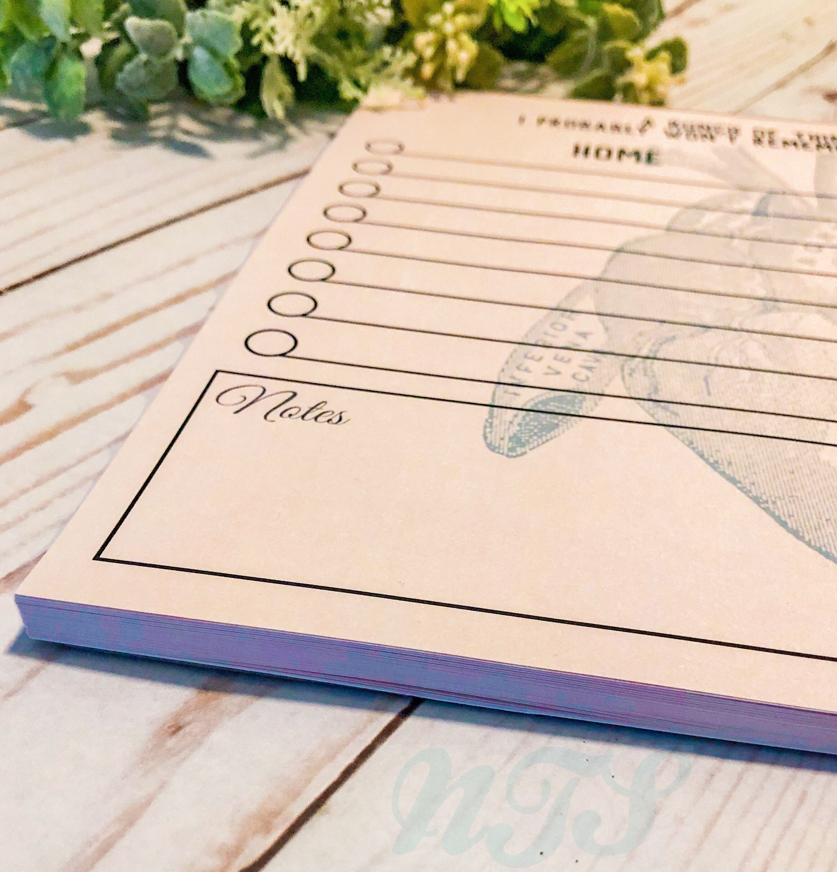 Home and Work Notepad Work From Home notepad Heart and brain Etsy