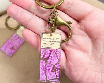 Pendientes de microscopio con lámina de acrílico transparente de glándula mamaria - 2"