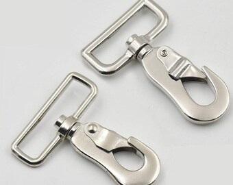 20mm Light Swivel Trigger Hooks x10 Clips Nickel Webbing bag making dog lead