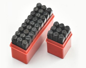 4 mm 36pc Lettre /& Numéro Stamp Set Métal Punch timbres