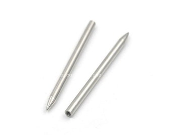 2pcs Stainless Steel Needle Threaded Shaft Tip Stitching Fid Tool 2pcs Stainless Steel Needle Threaded Shaft Tip Stitching Fid Tool
