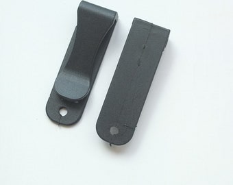 66x20mm Plastic Belt Clip Holster Sheath Clasp Hook Buckle Belt Keyring Black WW