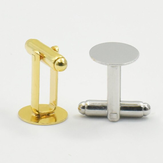 14K Gold 6mm Thickness Two Line Sparkling Center Hoop Hinged Earrings Ioka