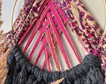 Vintage Macrame Wall Hanging: One of a kind