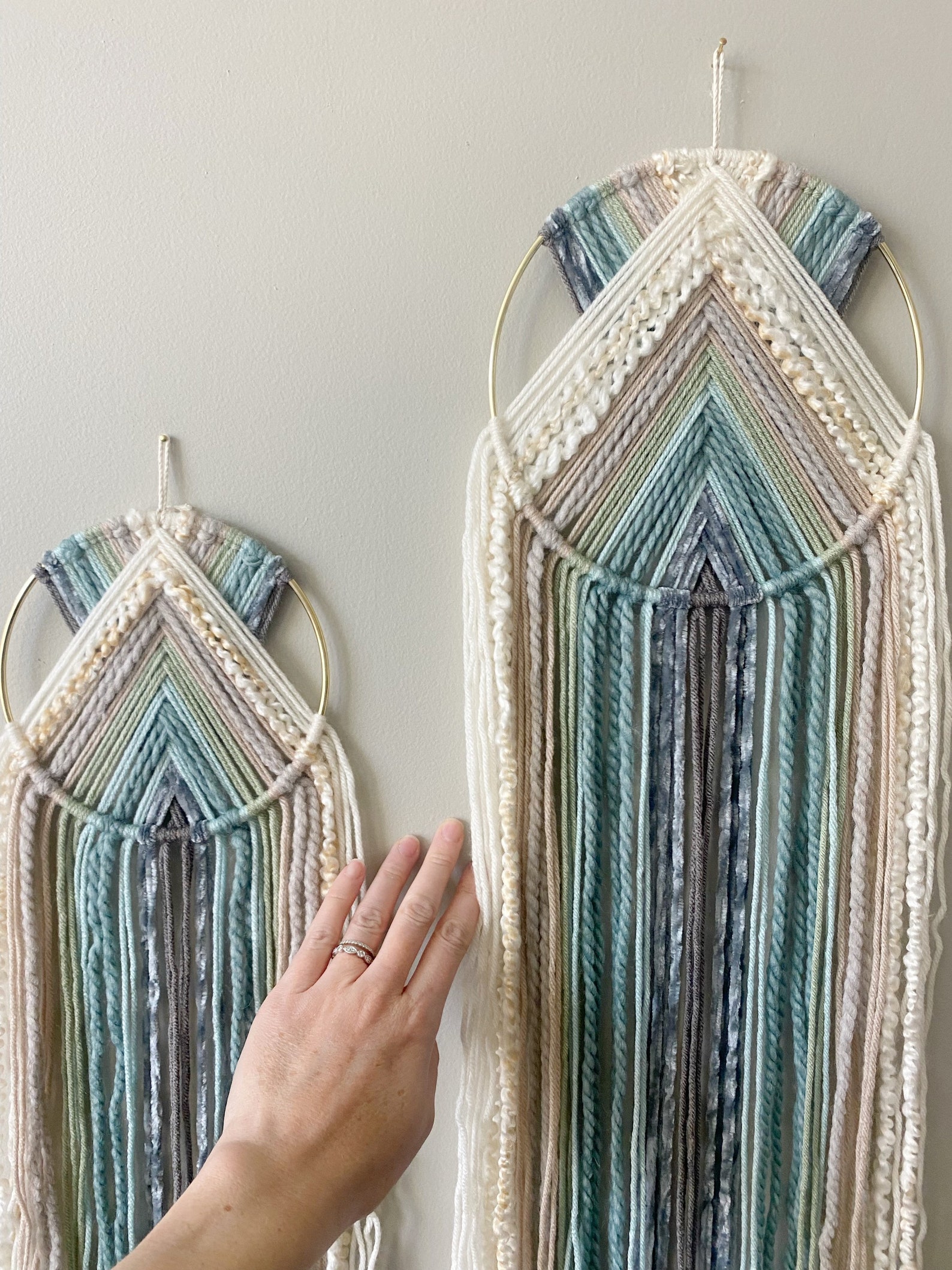 Macrame Wall Hanging Yarn Wall Hanging Eclectic Home Decor, Macrame
