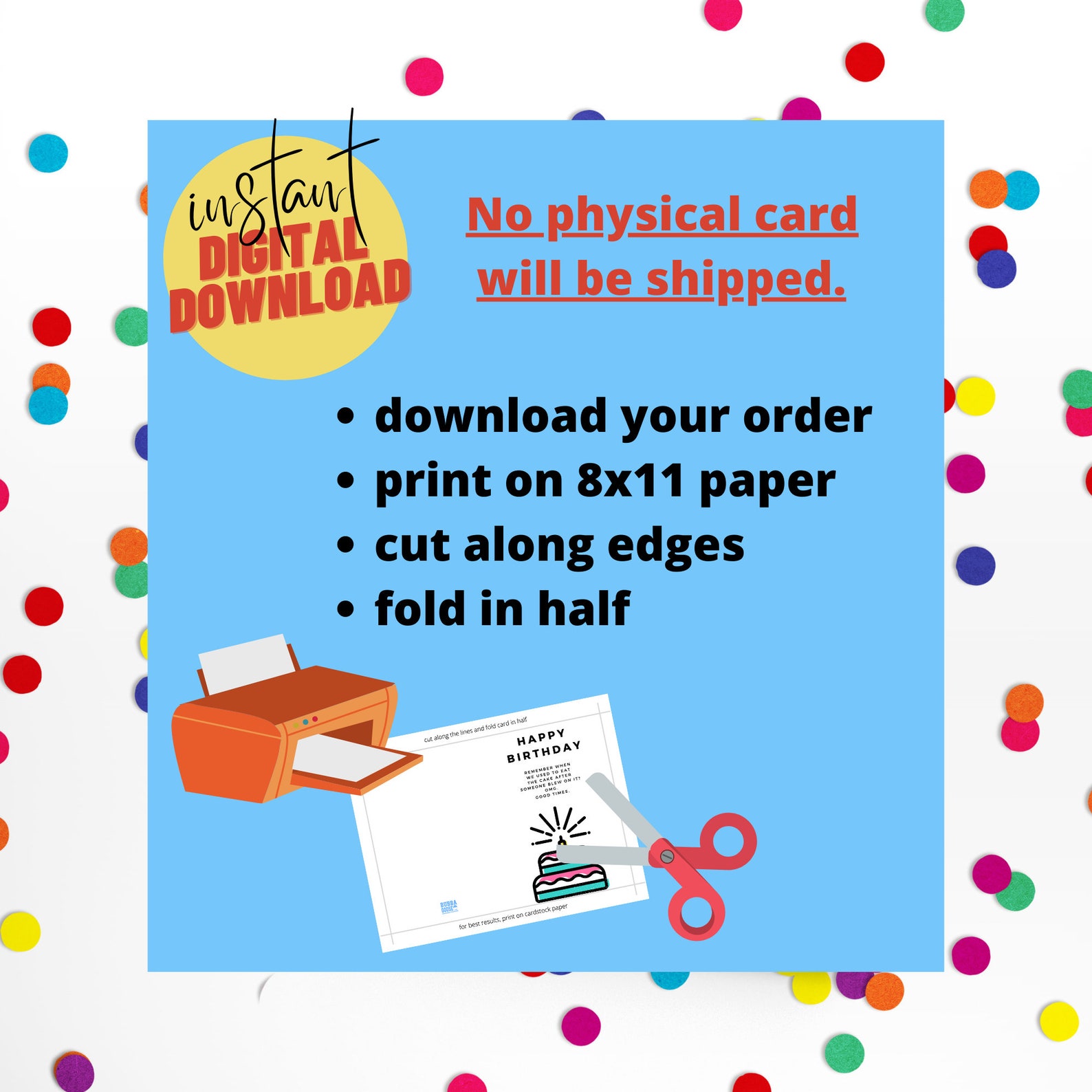 PRINTABLE Eye Chart Birthday Card, Funny Birthday Card for Adult ...