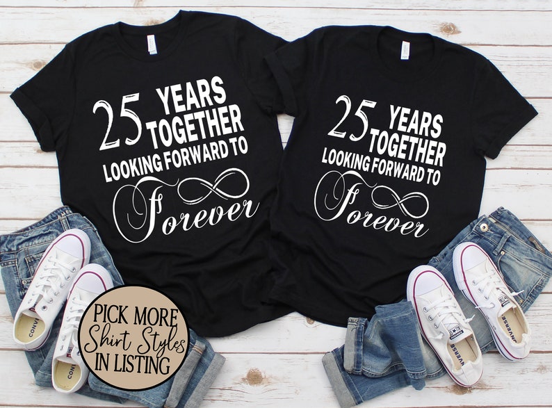 Wedding Anniversary Shirts His and Hers Shirts ___Years | Etsy