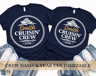 Personalized Family Cruise Shirt | Custom Cruisin’ Crew Vacation Tee 2026