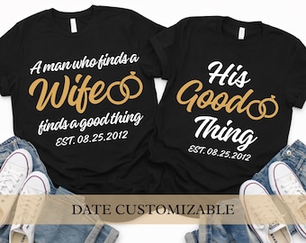 T-shirt voor een jubileum op maat: bijpassende T-shirts voor christelijke stellen