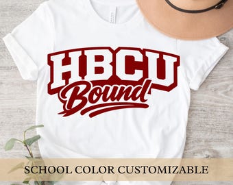 HBCU Bound Shirt: College Acceptance Tee, Senior Graduation Gift, Custom Grad T-Shirt