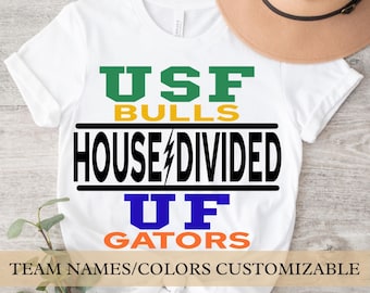 House Divided Shirt: Custom College Football Rivalry Tee