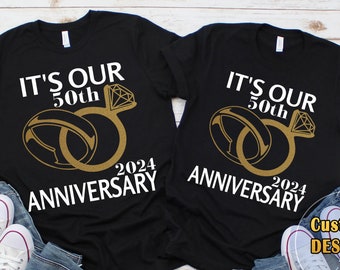 Anniversary Shirts, Its Our Anniversary, Wedding Anniversary, Anniversary 2024, Matching Couple Shirts, Honeymoon, Custom