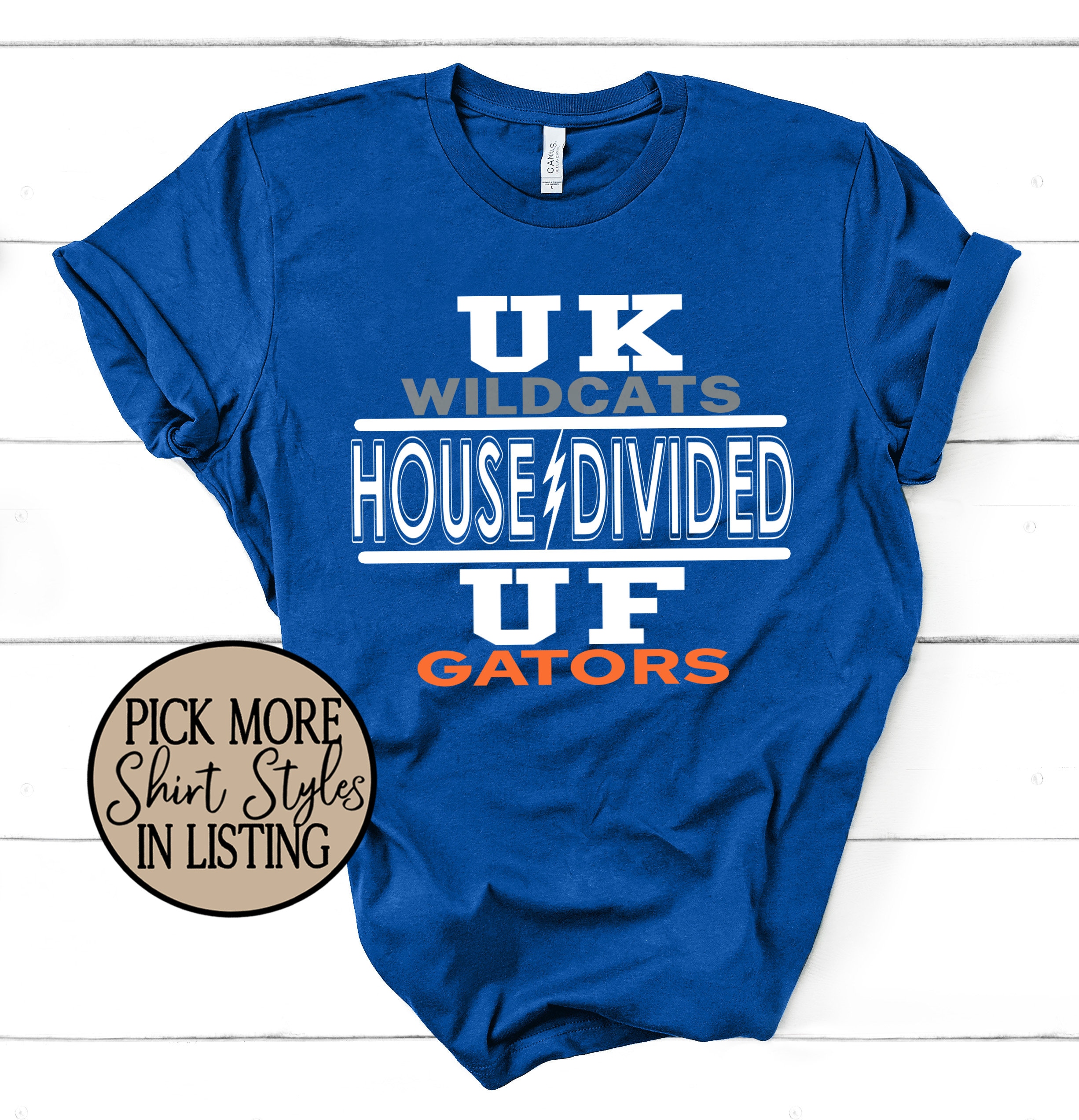 House Divided Custom T shirt College or Sports Team Rivalry Tee Personalized Family T shirt Game Day Apparel Customizable Sports Fan Etsy Ireland