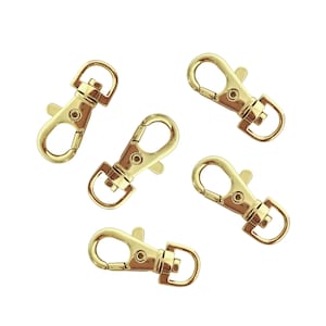 small 40mm metal hook clip in gold