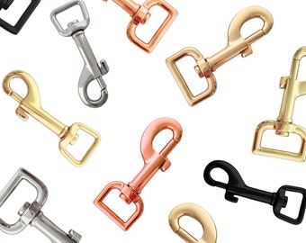 1/6Pcs Swivel Eye Bolt Snap Hooks, Heavy Duty Clasp Snaps Hooks Trigger  Clip, Spring Buckle for Linking Pet Collar