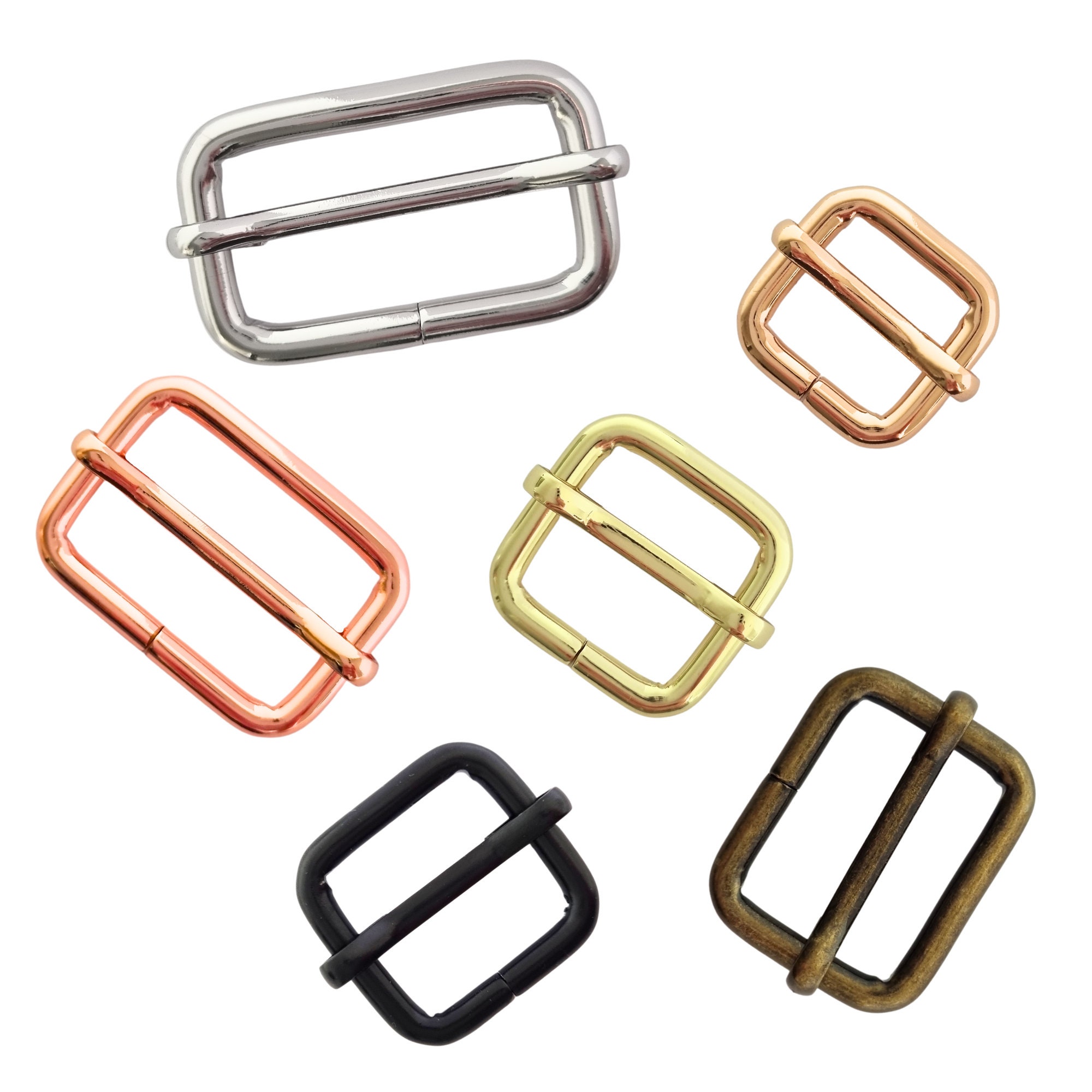 4 BUCKLES 1 1/2 or 2 Flat or Chamber SIDE RELEASE Buckle, 38mm or