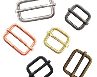 20 à 100 éléments de réglage du bracelet en métal Tri Glide 15 mm 20 mm 25 mm 30 mm 38 mm argent or rose or noir bronze antique