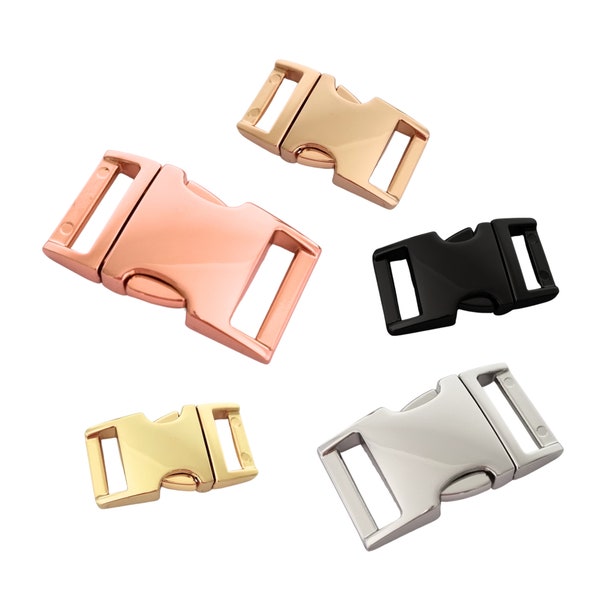 Dog Collar Buckles | 15mm, 20mm, 25mm | Gold, Rose, Silver, Black | Little Hardware Store