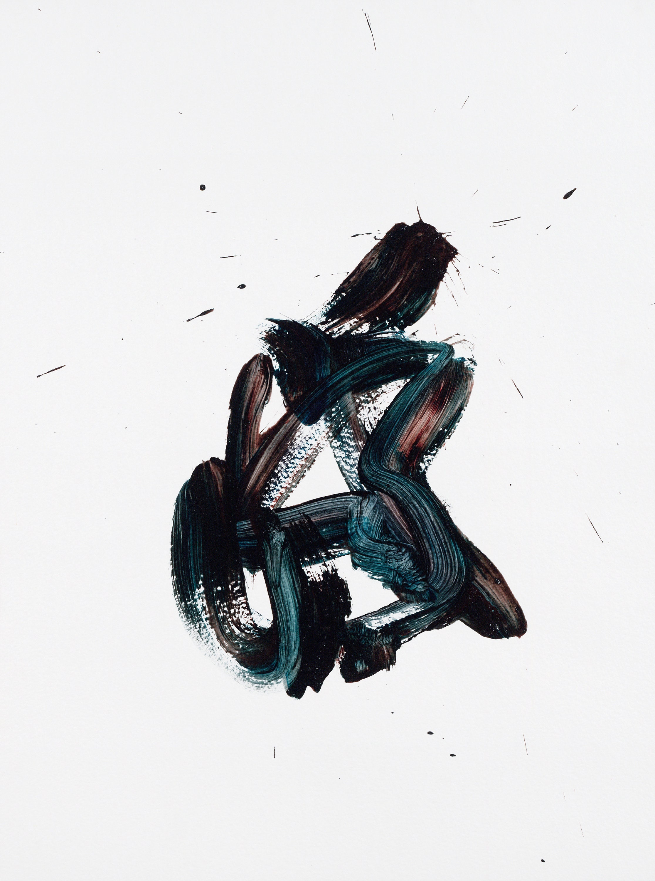Watercolor Paper. Original Abstract Painting on Acid Free