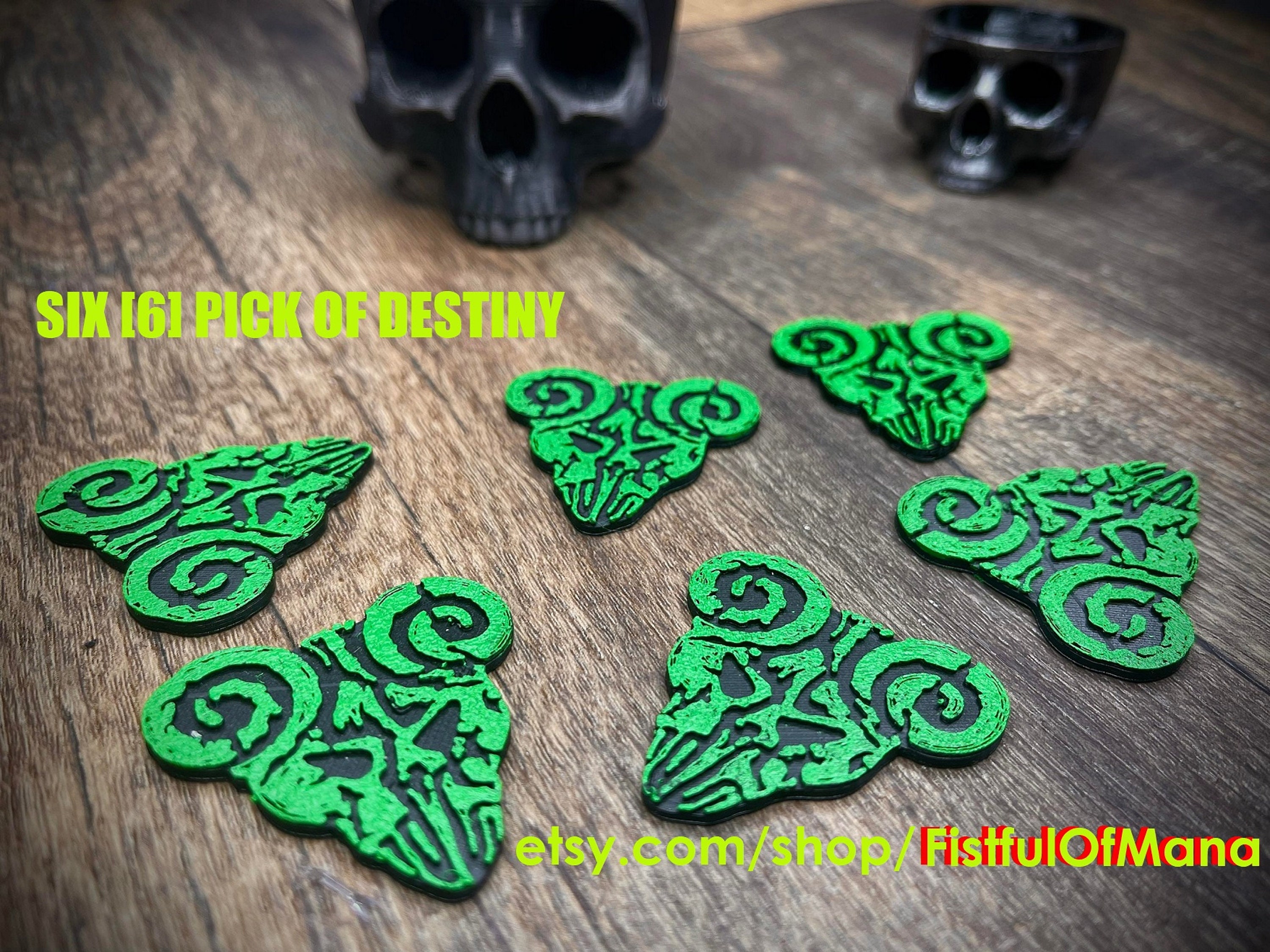 Original Six 6 Pick of Destiny Tenacious D Replica Etsy