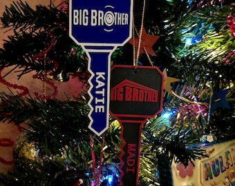 Customized Big Brother House Key Ornament
