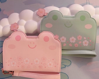 Sakura Frog Wallet Wristlets