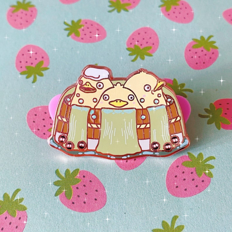 puppyloafshop Bath Duck Enamel Pin image 0