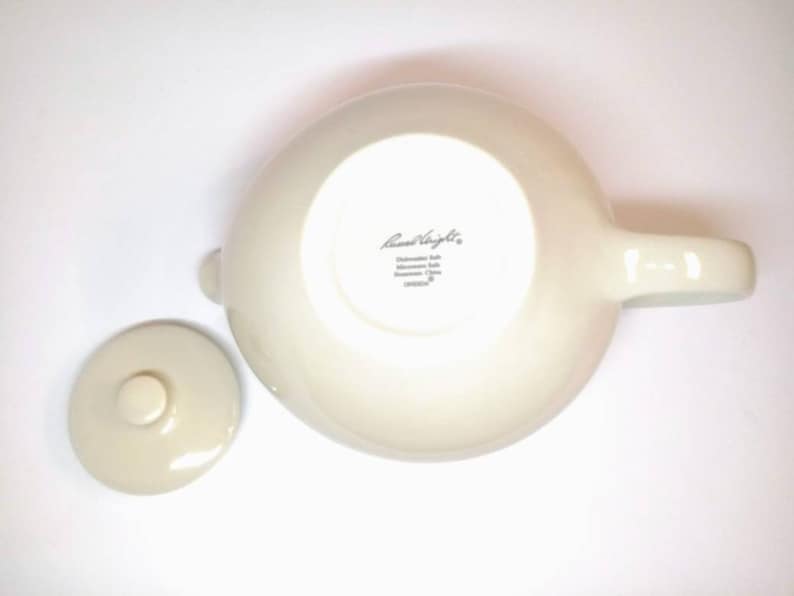 Russell Wright Oneida Teapot Creme Mid Century Modern 6cup