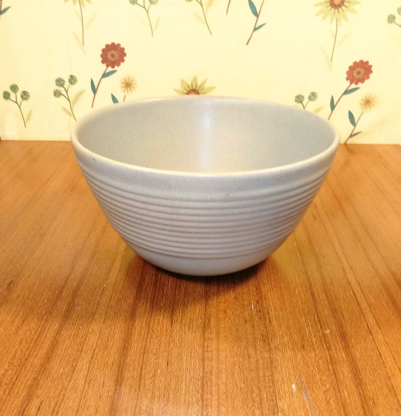 Stoneware Ceramic Matte Finish Large Vintage Sage Green Mixing Bowl Bowls Dining & Serving jan
