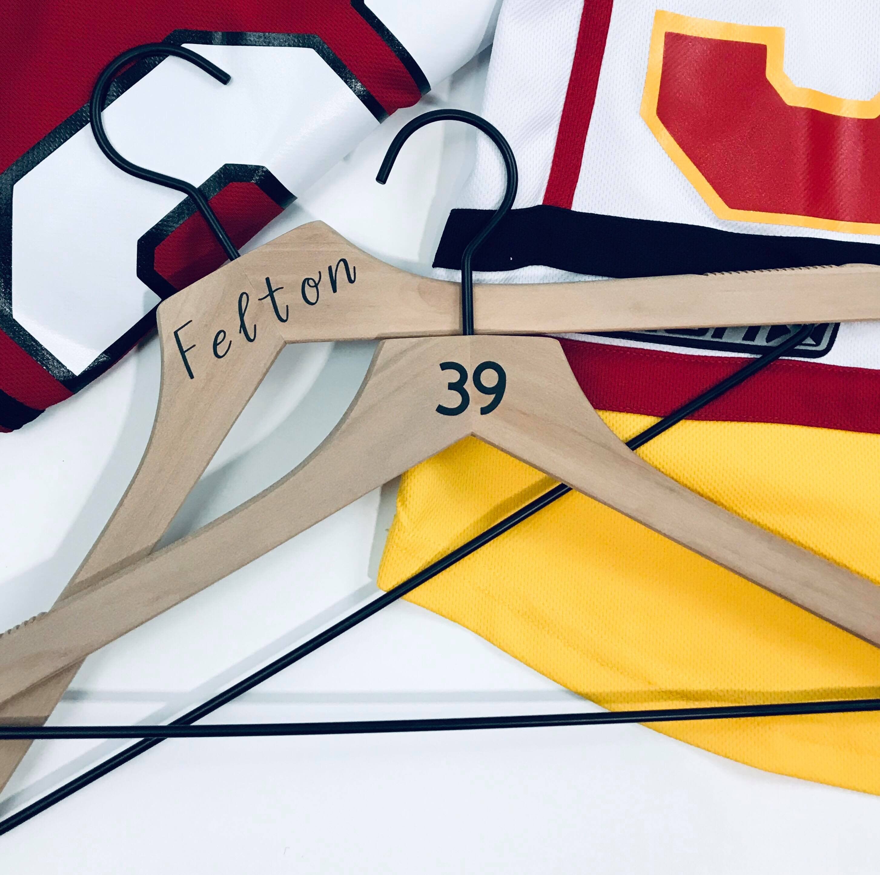 Personalized Wooden Hangers Etsy