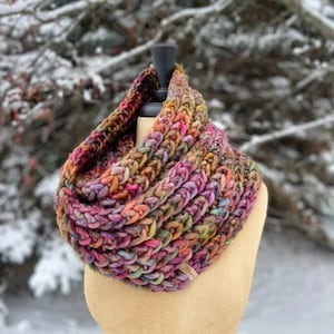 Braided Hearts Infinity Knit Pattern