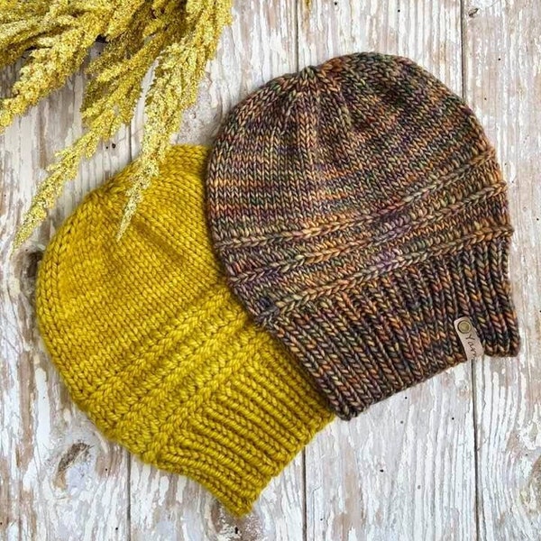 Autumn Winds Beanie Knit Pattern
