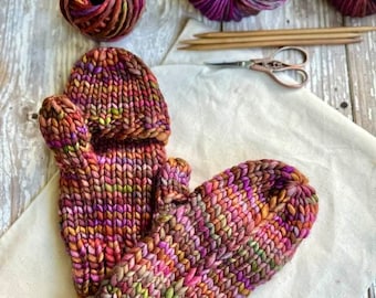 Flapjack mitts knit pattern