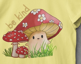 be kind mushroom, sublimation, png, digital download, transfer