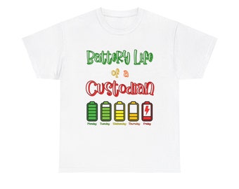 Battery Life of Custodian Unisex Heavy Cotton Tee
