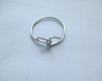 Midi Ring Band, Simple Stackable Minimalist, One Wire, Small Finger Jewelry
