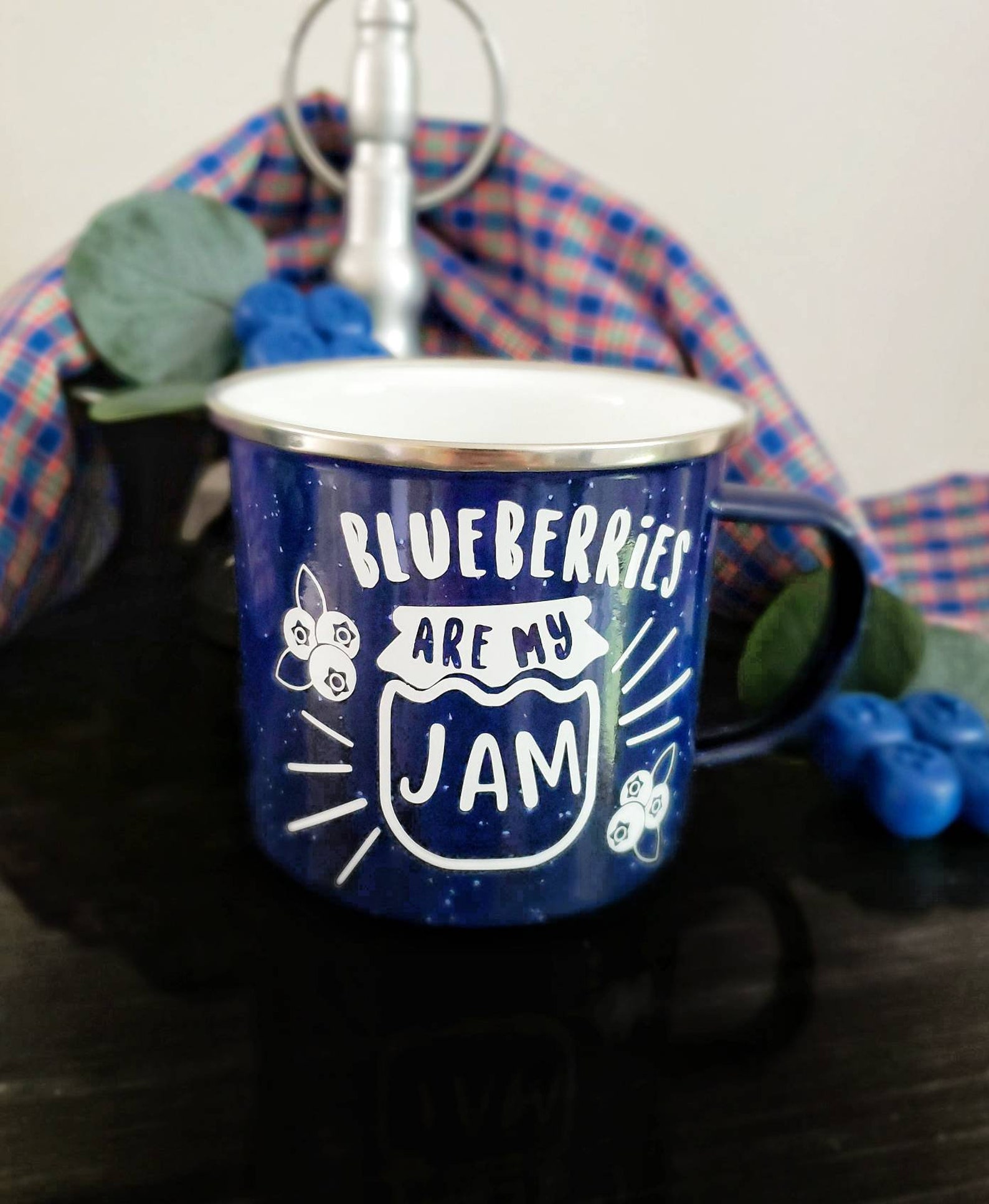 Blueberry Coffee Mug Blueberry Campfire Mug Blueberries Are Etsy