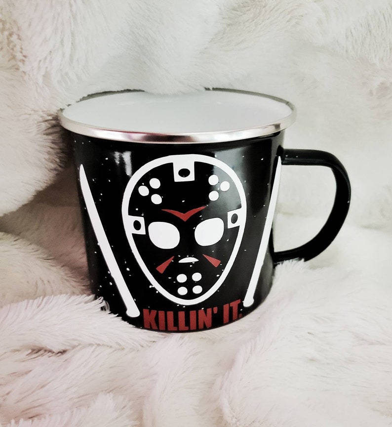 Horror Movie Mug Killing It Coffee Mug Friday the 13th Mug Etsy