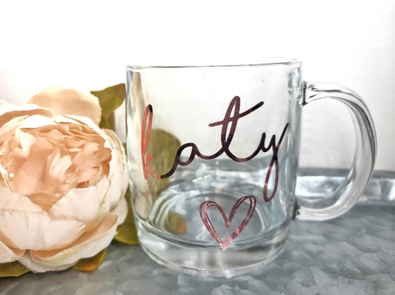 Glass Coffee Mug, Clear Glass Mug, Bridesmaid Proposal, Personalized Glass  Mug, Bridal Party Gift, Bridemaid Proposal Box Gift 