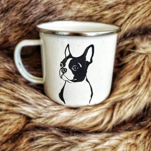 Boston Terrier Mug, All I Care About Is My Boston Mug, Boston Terrier Gift, Boston Terrier Mom Gift, Double Sided Boston Terrier Camp Mug