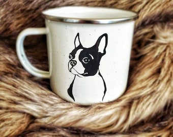Boston Terrier Mug, All I Care About Is My Boston Mug, Boston Terrier Gift, Boston Terrier Mom Gift, Double Sided Boston Terrier Camp Mug