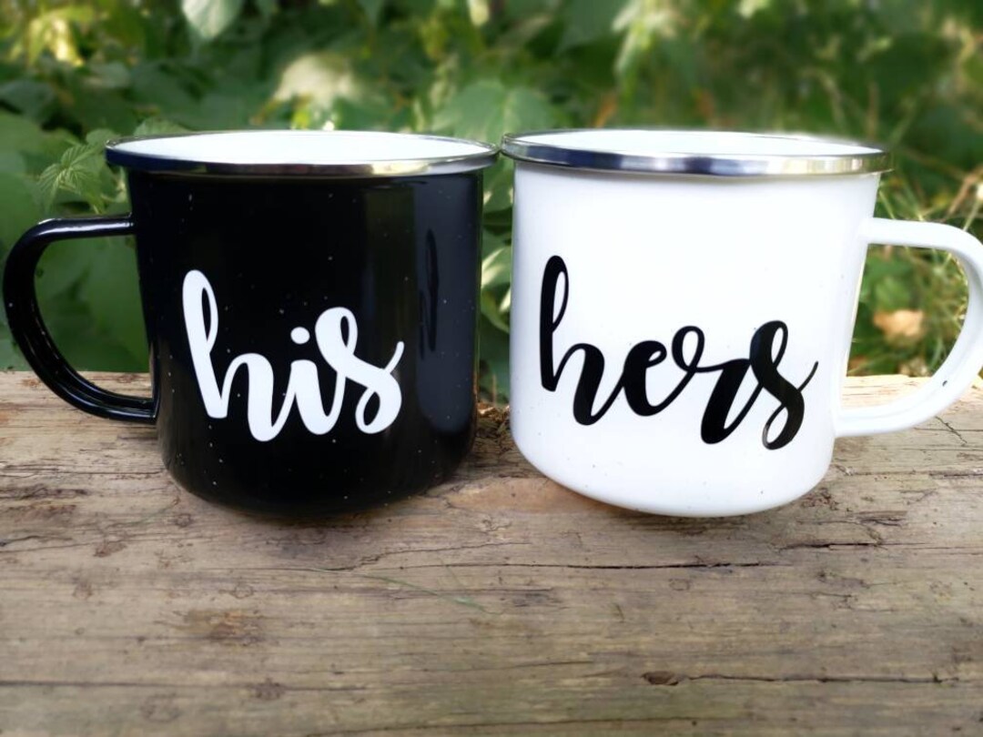 His and Hers Mugs, Newlywed Gift, Wedding Gift, Bridal Shower Gift ...