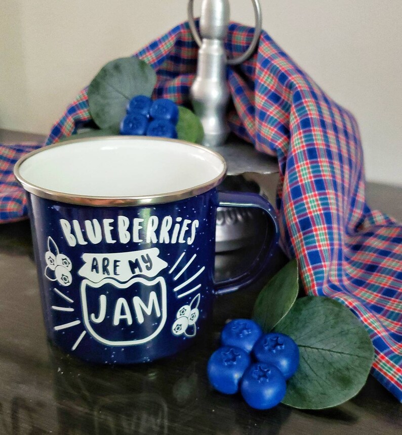 Blueberry Coffee Mug Blueberry Campfire Mug Blueberries Are Etsy