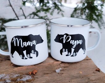 Mama Bear/Papa Bear Coffee Mugs