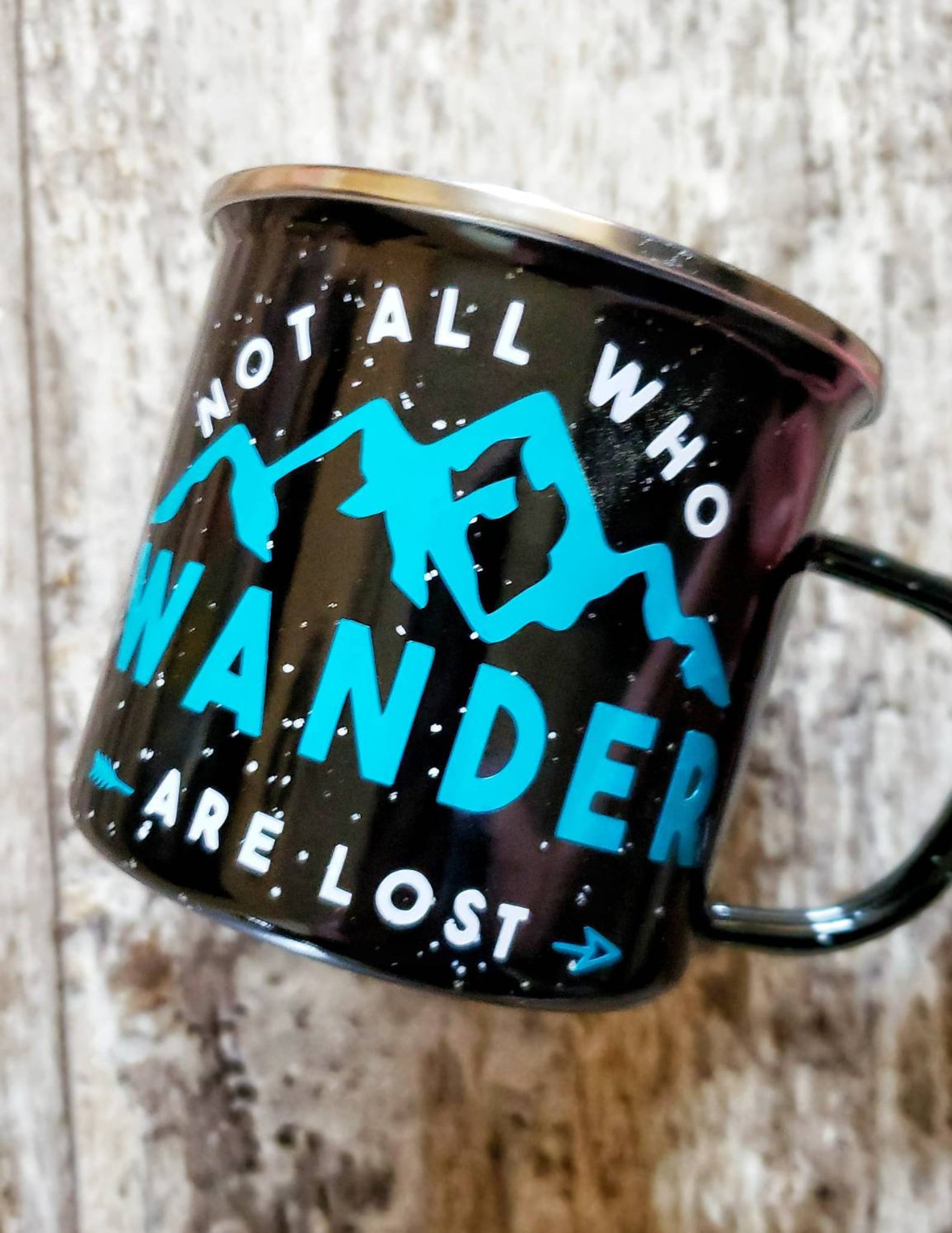 Tasse à Café « Not All Those Who Wander Are Lost » - Blanc