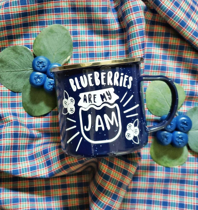 Blueberry Coffee Mug Blueberry Campfire Mug Blueberries Are Etsy