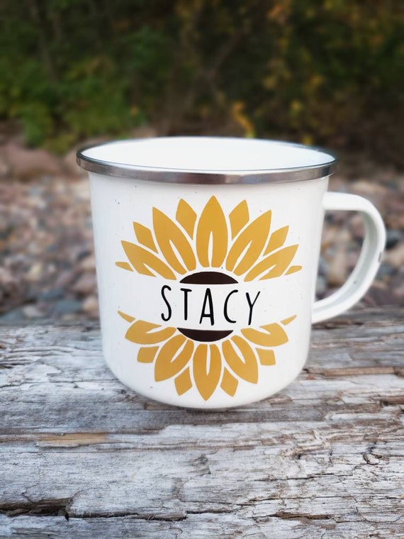 Personalized Sunflower Coffee Mug