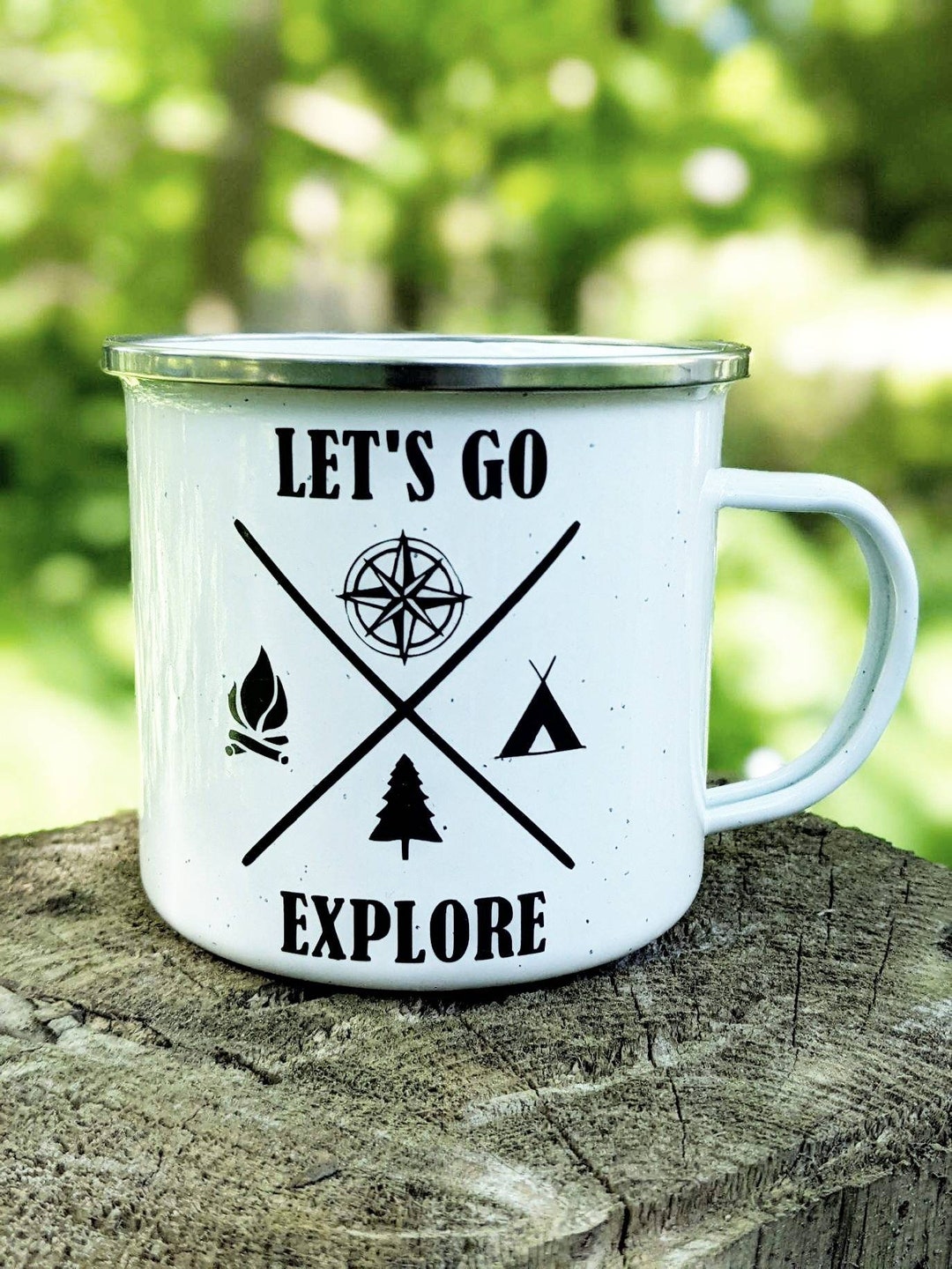 Lets Go Camping Coffee Mug