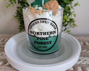Pine Tree Whipped Soy Candle: Outdoor Scented Candle
